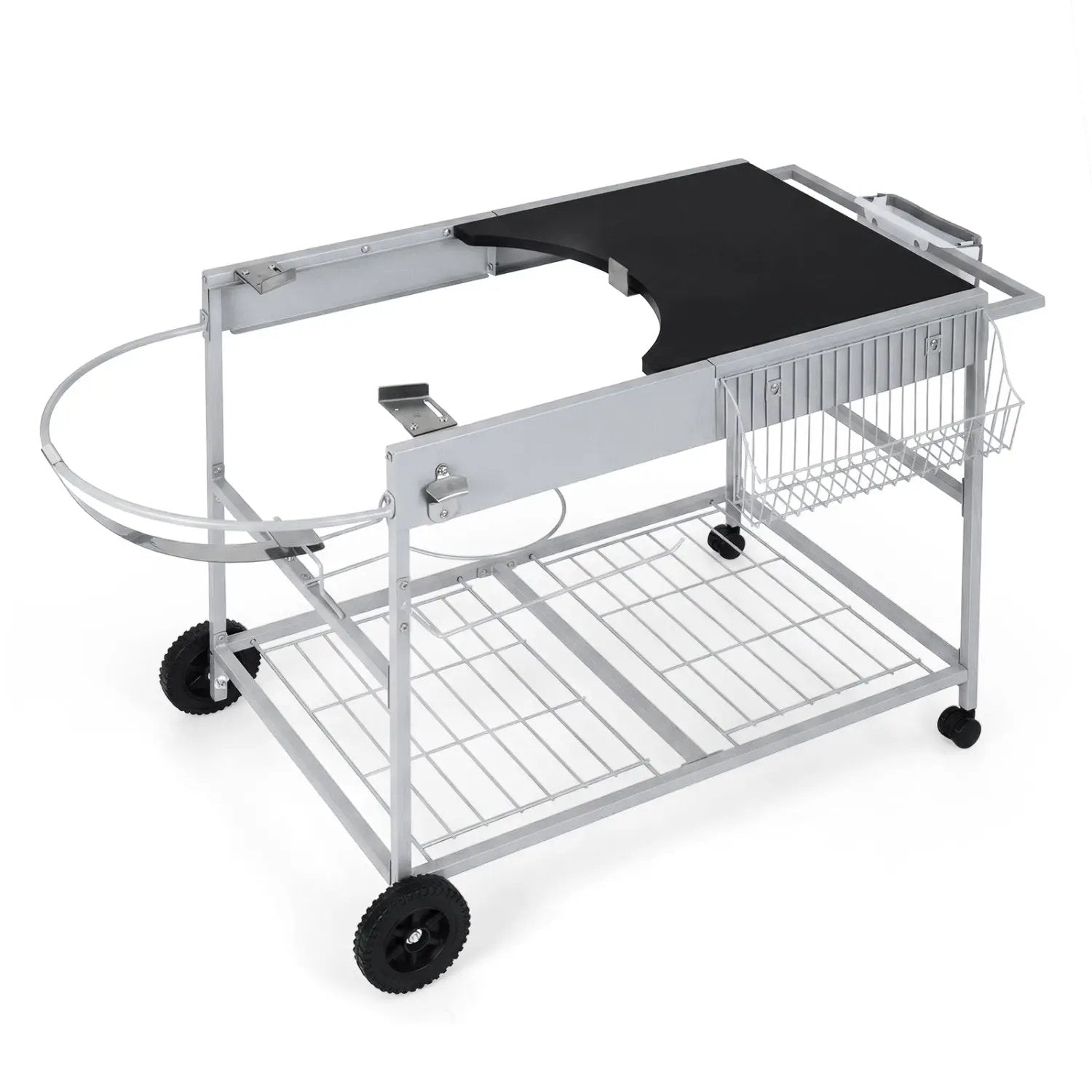 Outdoor Movable Grill Table for 18/22 Inch Weber Original Kettle for Camping by DirectDeals