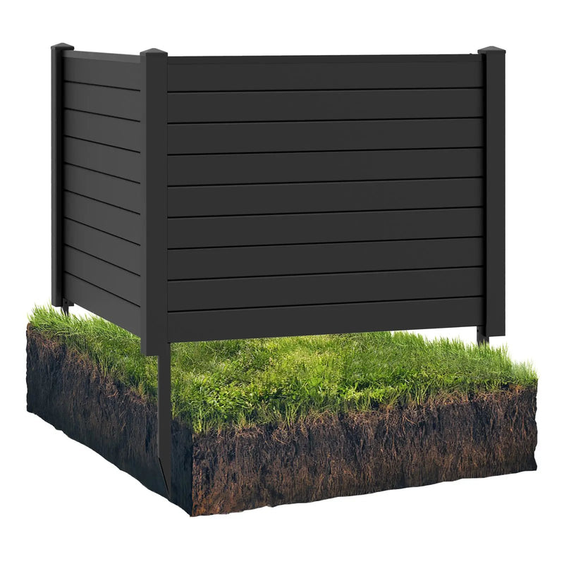 Outdoor PVC Air Conditioner Fence with 20 Inch Long Stakes by DirectDeals