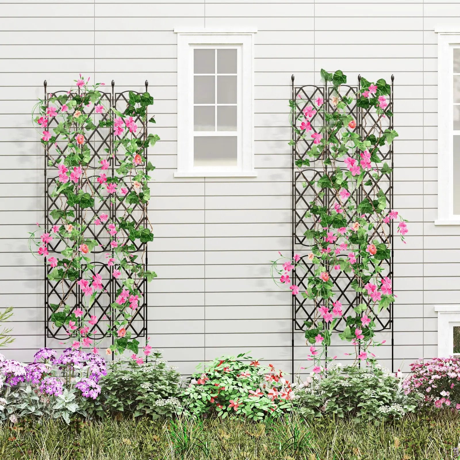 3-Pack Outdoor Plant Support Frame for Raised Garden Bed by DirectDeals