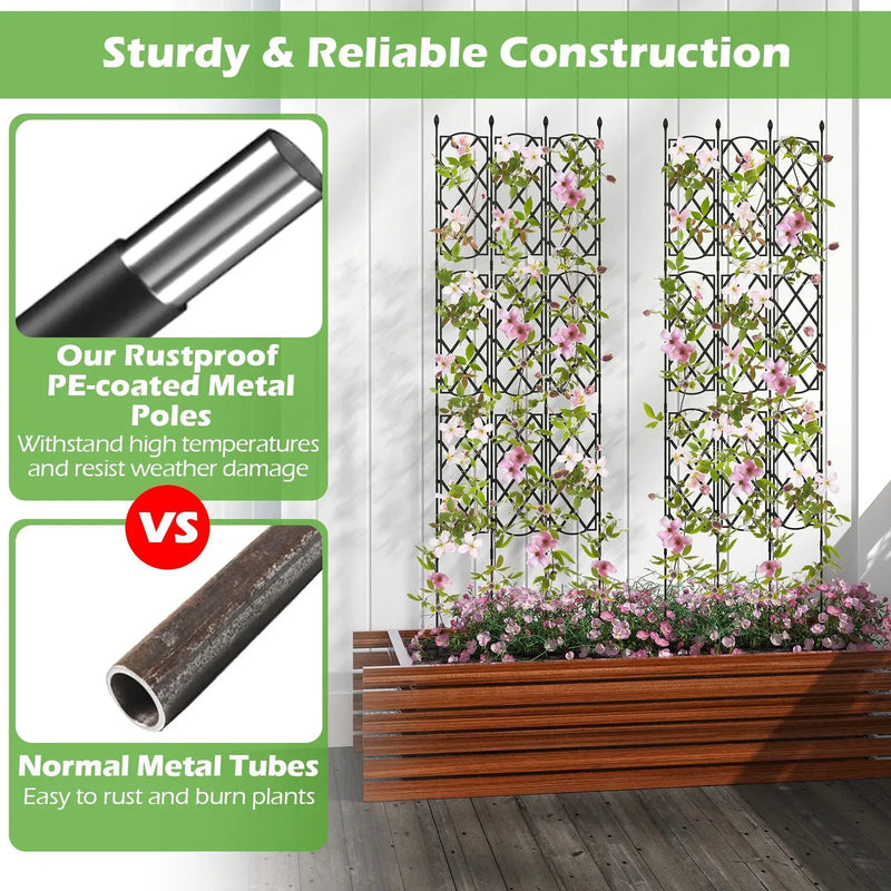 3-Pack Outdoor Plant Support Frame for Raised Garden Bed by DirectDeals