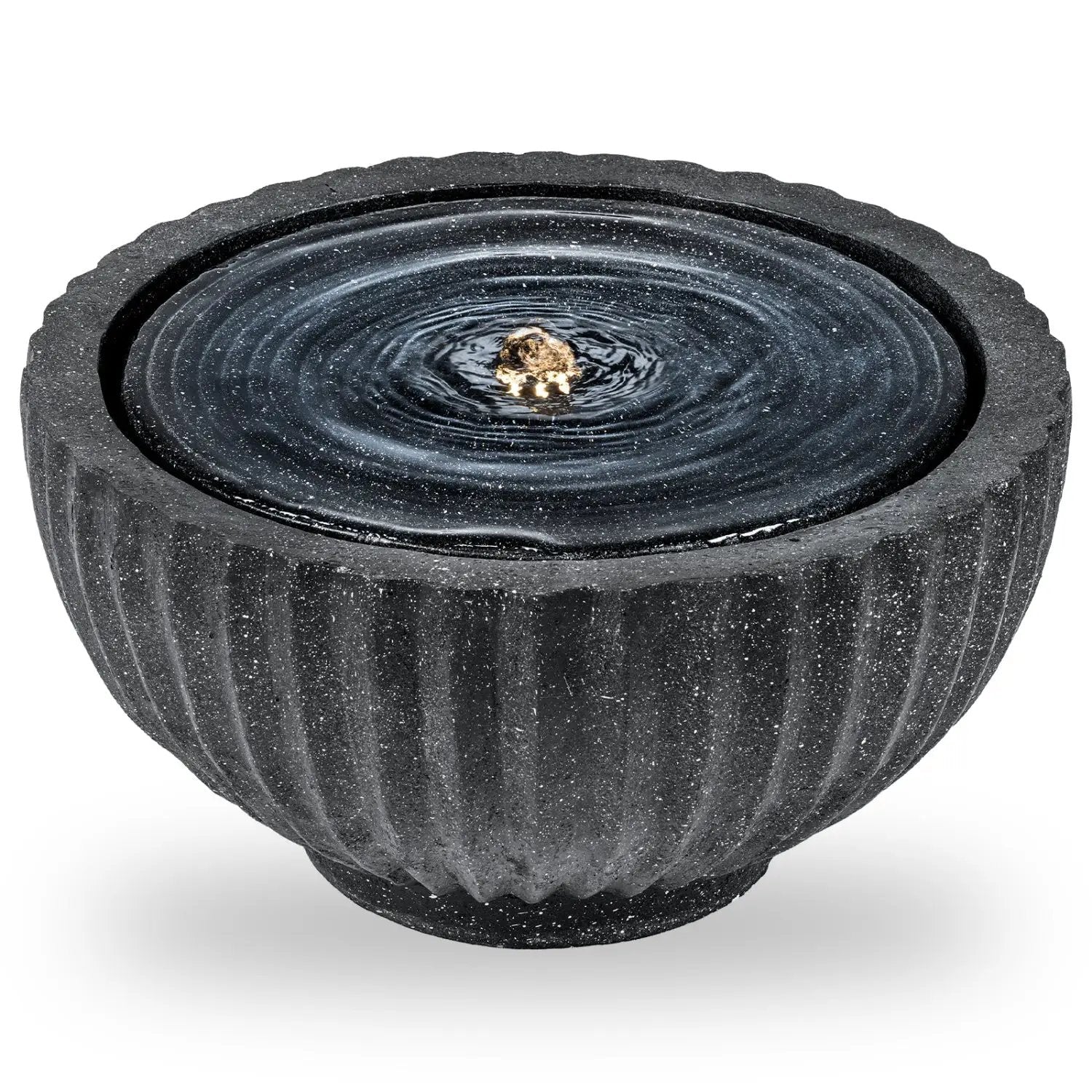 Outdoor Round Sphere Water Fountain with LED Lights and Pump by DirectDeals