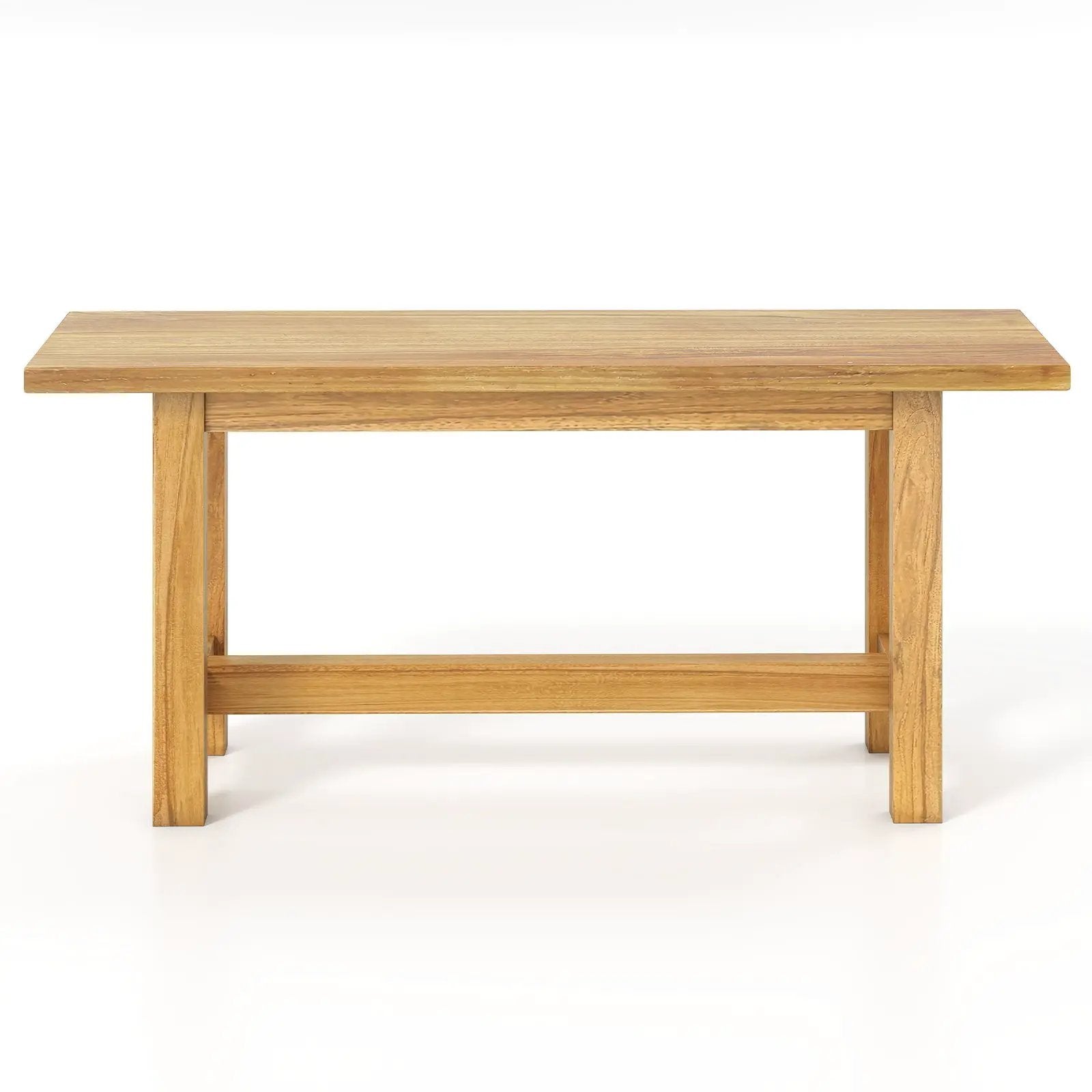 Outdoor Teak Wood Bench for Porch Backyard and Poolside by DirectDeals