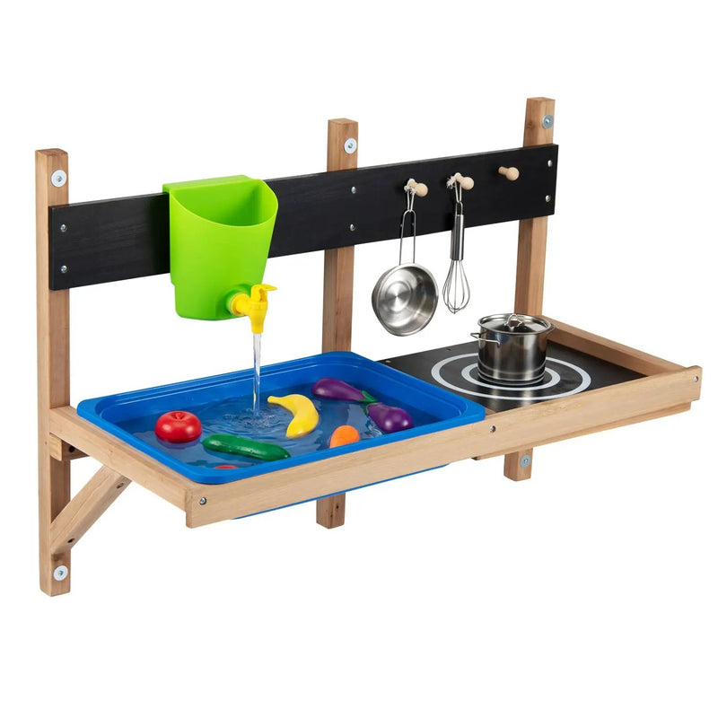 Wall Mounted Mud Kitchen for Kids Ages 3+ by DirectDeals