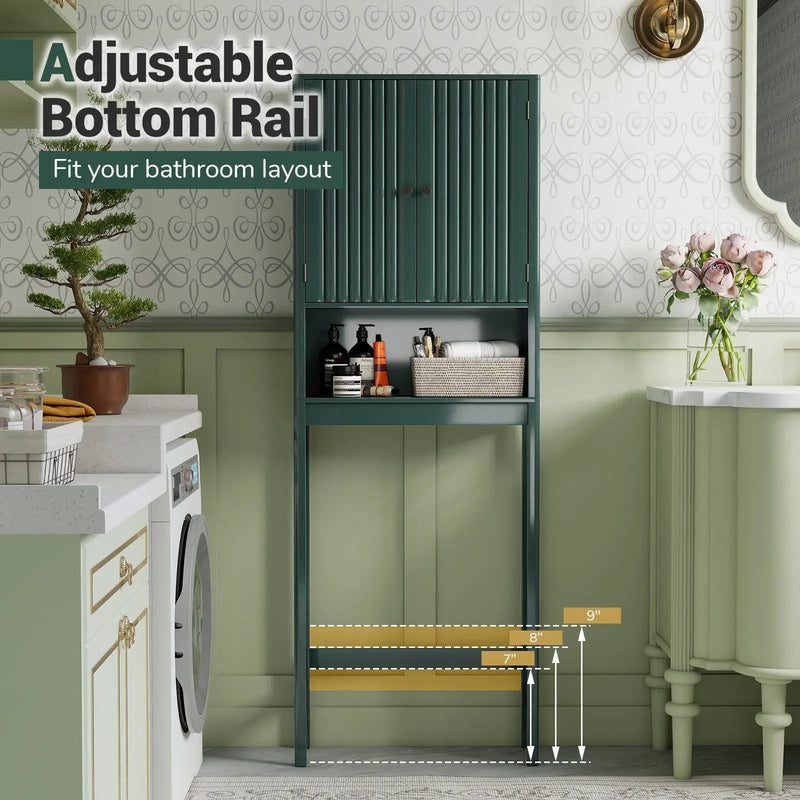 Over The Toilet Storage Cabinet with Fluted Doors by DirectDeals