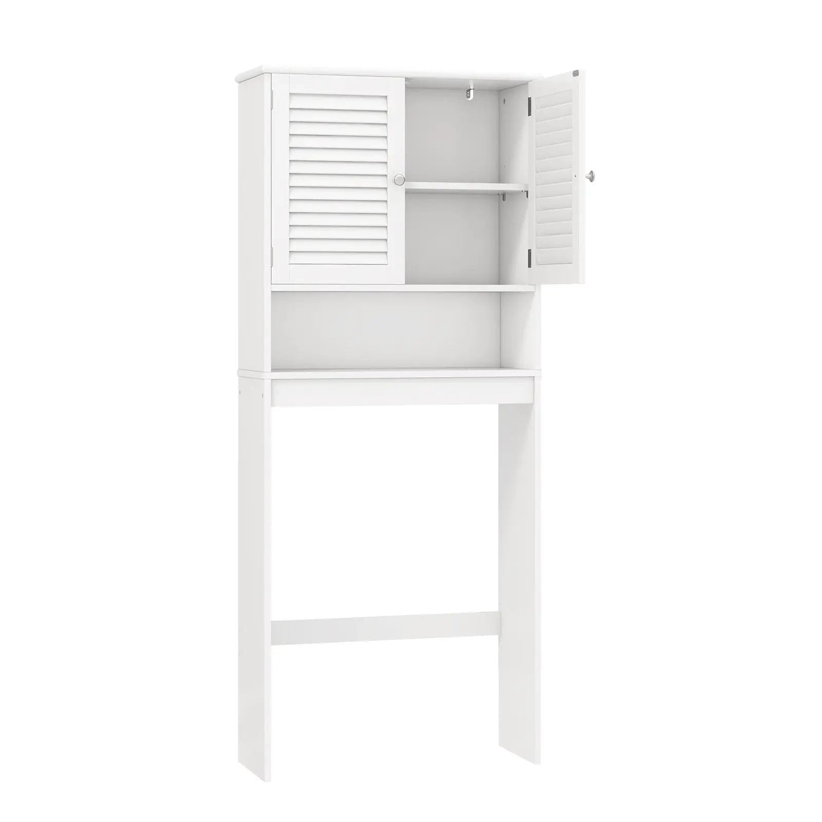 Over The Toilet Storage Cabinet with Double Doors and Adjustable Shelf by DirectDeals