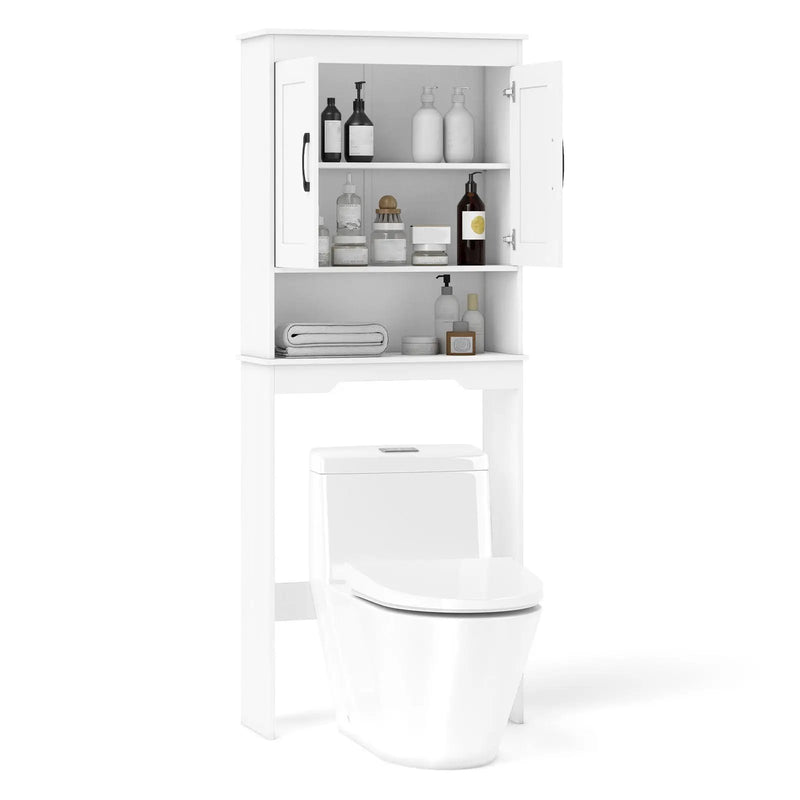 Over Toilet Space Saver Bathroom Organizer with Storage Cabinet by DirectDeals