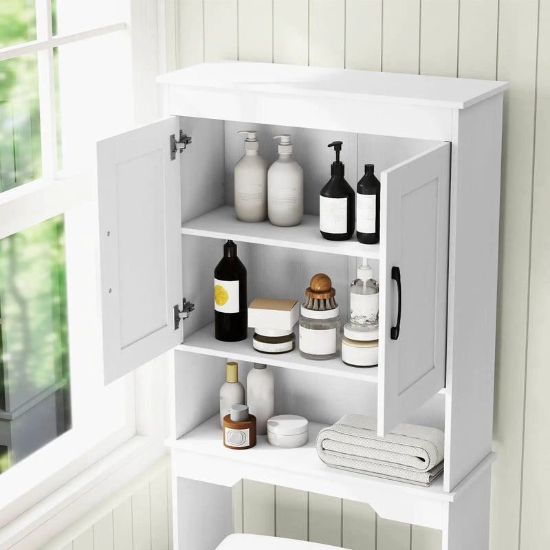 Over Toilet Space Saver Bathroom Organizer with Storage Cabinet by DirectDeals