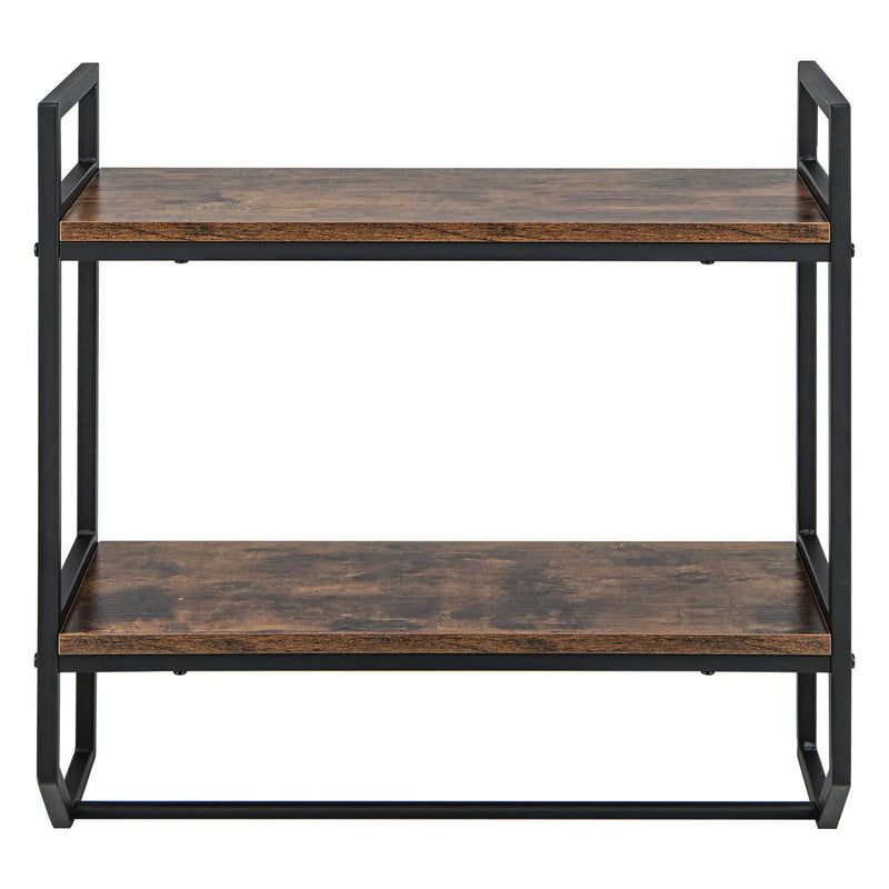 Over the Toilet Shelf Wall Mounted with Metal Frame for Bathroom by DirectDeals