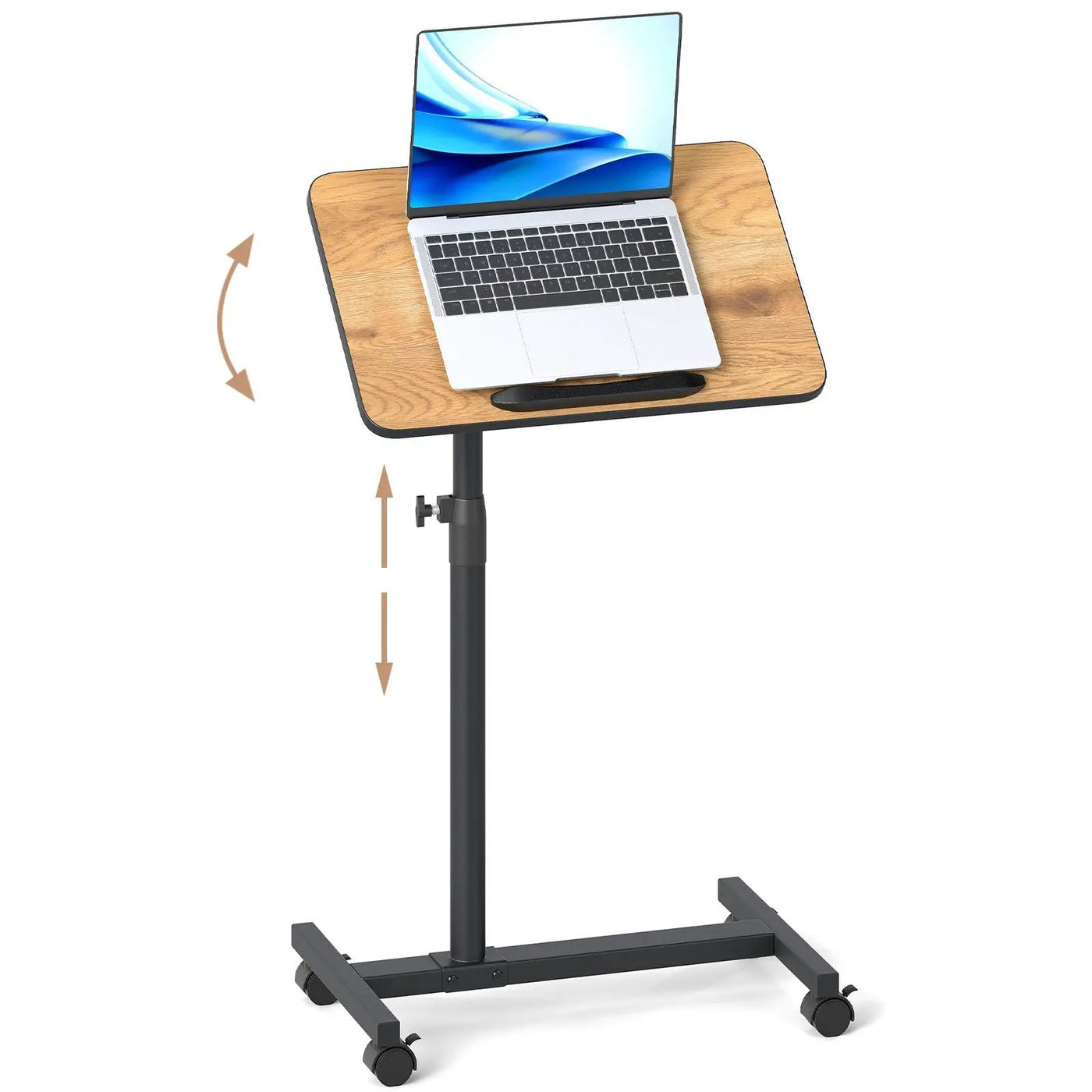 Overbed Rolling Food Tray Table by DirectDeals