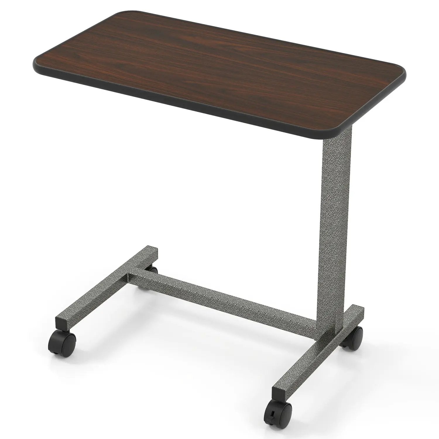 Overbed Table with Lockable Wheels and Adjustable Height by DirectDeals