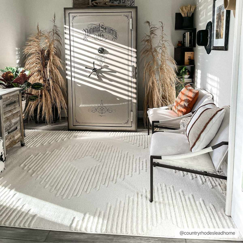 Palimbang Cream 3D Rug by Boutique Rugs