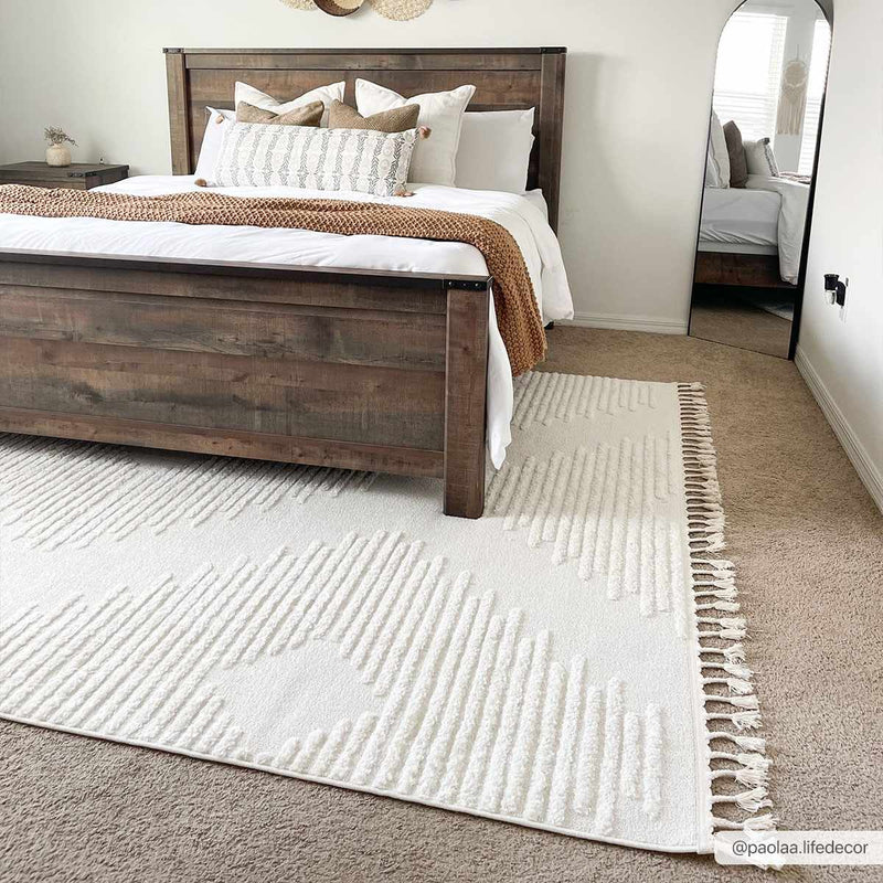 Palimbang Cream 3D Rug by Boutique Rugs