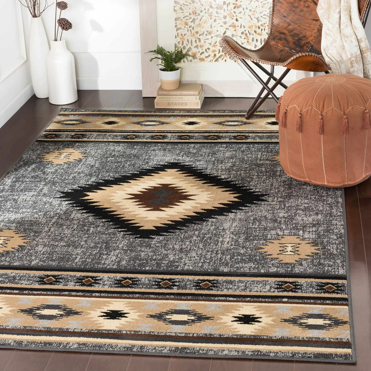 Buckhaven Area Rug, installed in a room 2