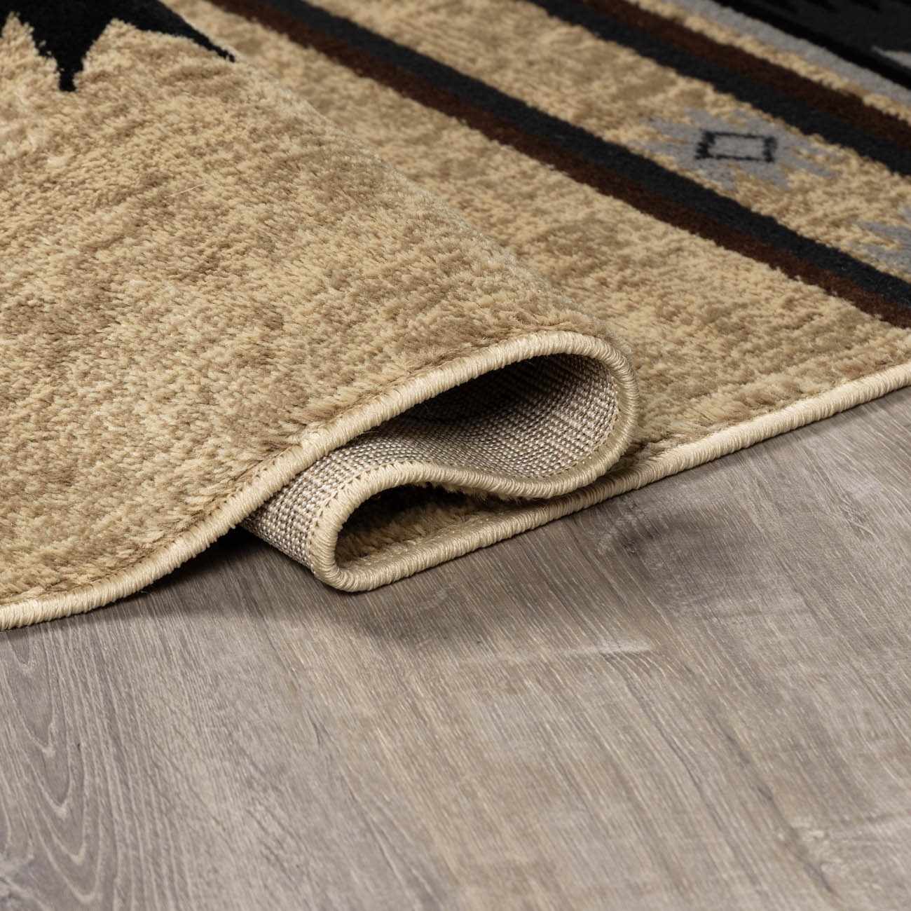 Buckhaven Brown Aztec Carpet by Boutique Rugs