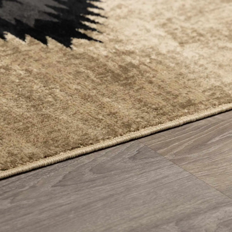 Buckhaven Brown Aztec Carpet by Boutique Rugs