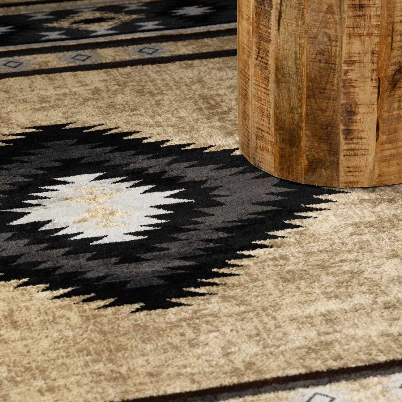 Buckhaven Brown Aztec Carpet by Boutique Rugs