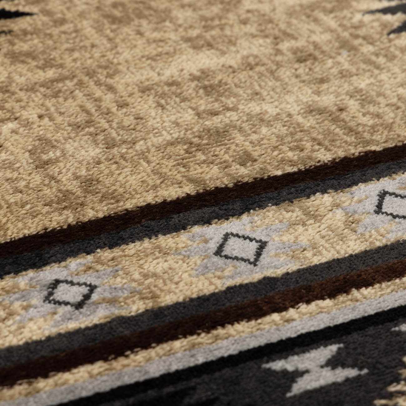 Buckhaven Brown Aztec Carpet by Boutique Rugs