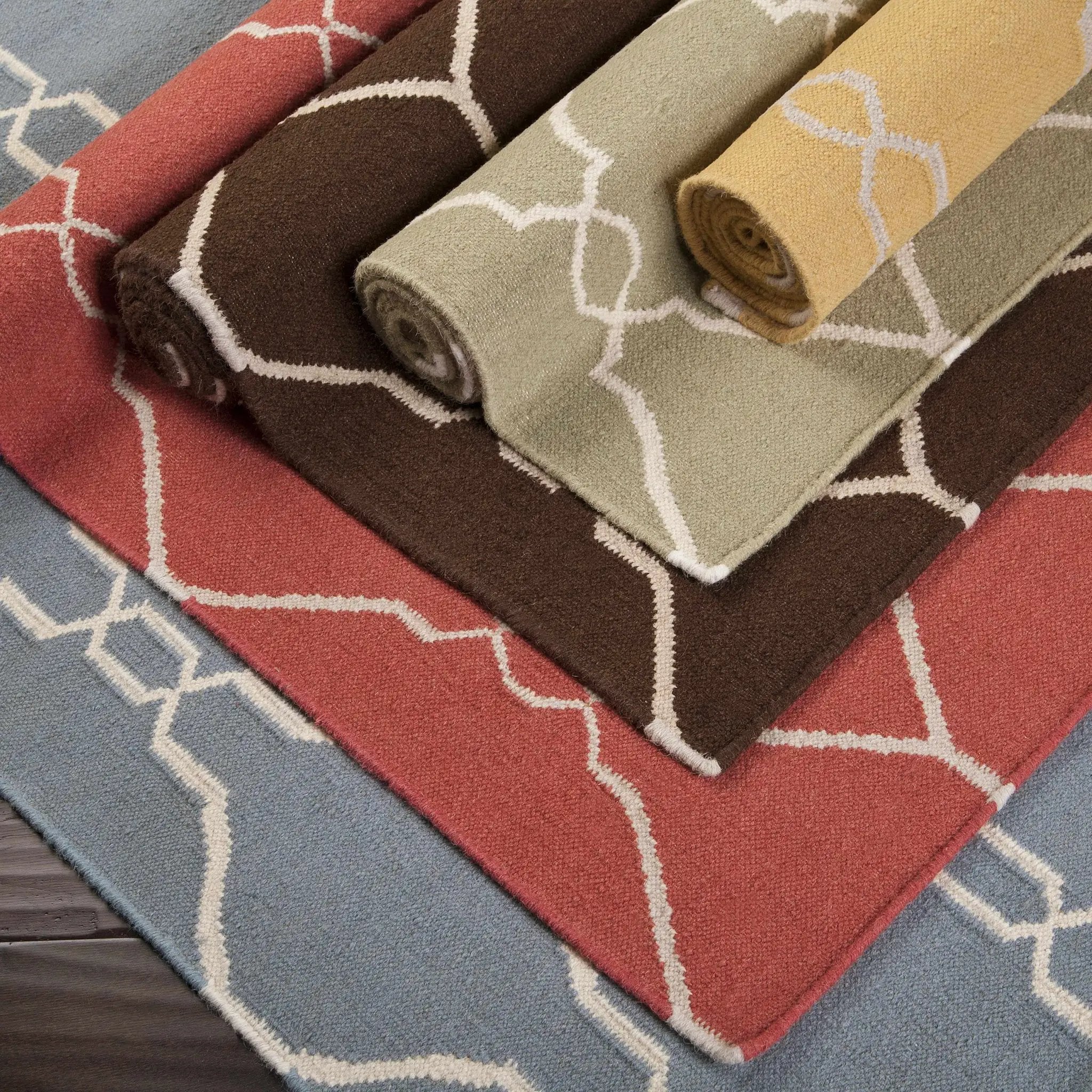 Partington Brown Wool Carpet Area Rug - Clearance by Boutique Rugs