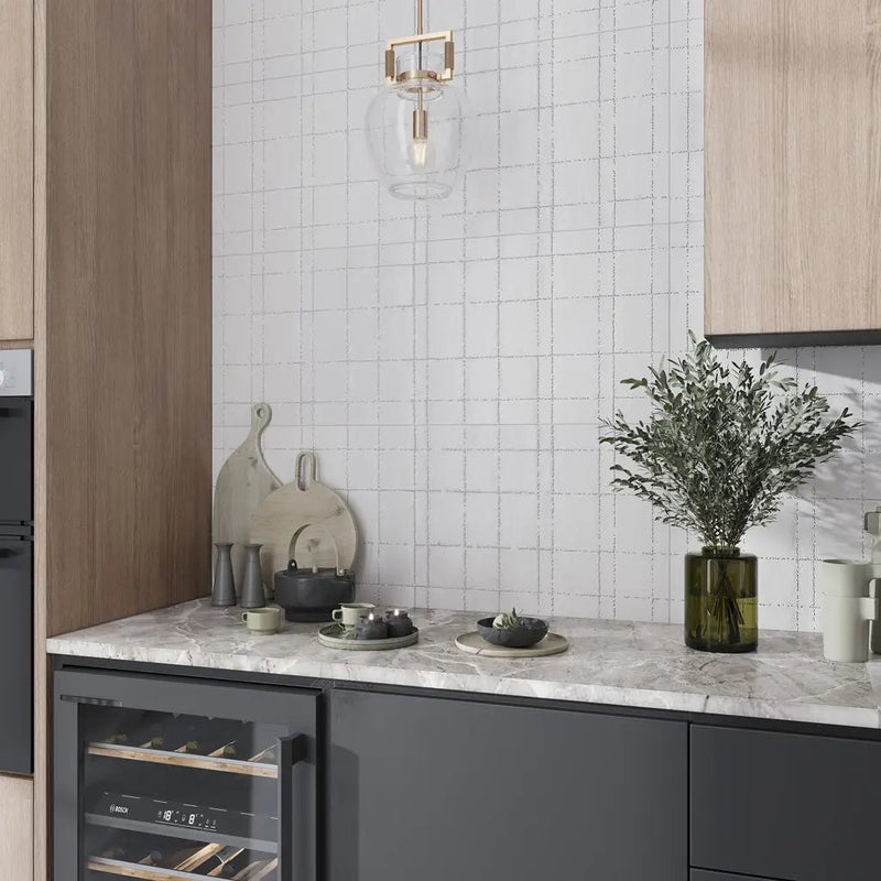 Cotton White 18x48 Textured Ceramic Large Format Tile (3 pack, 17.23 sq ft/case) by Apollo Tile
