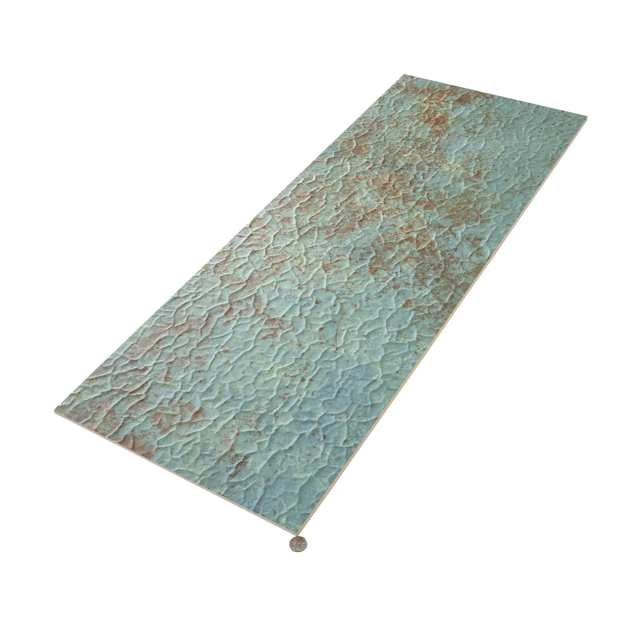 Viridian Green 18x48 Textured Ceramic Large Format Tile (3 pack, 17.23 sq ft/case) by Apollo Tile