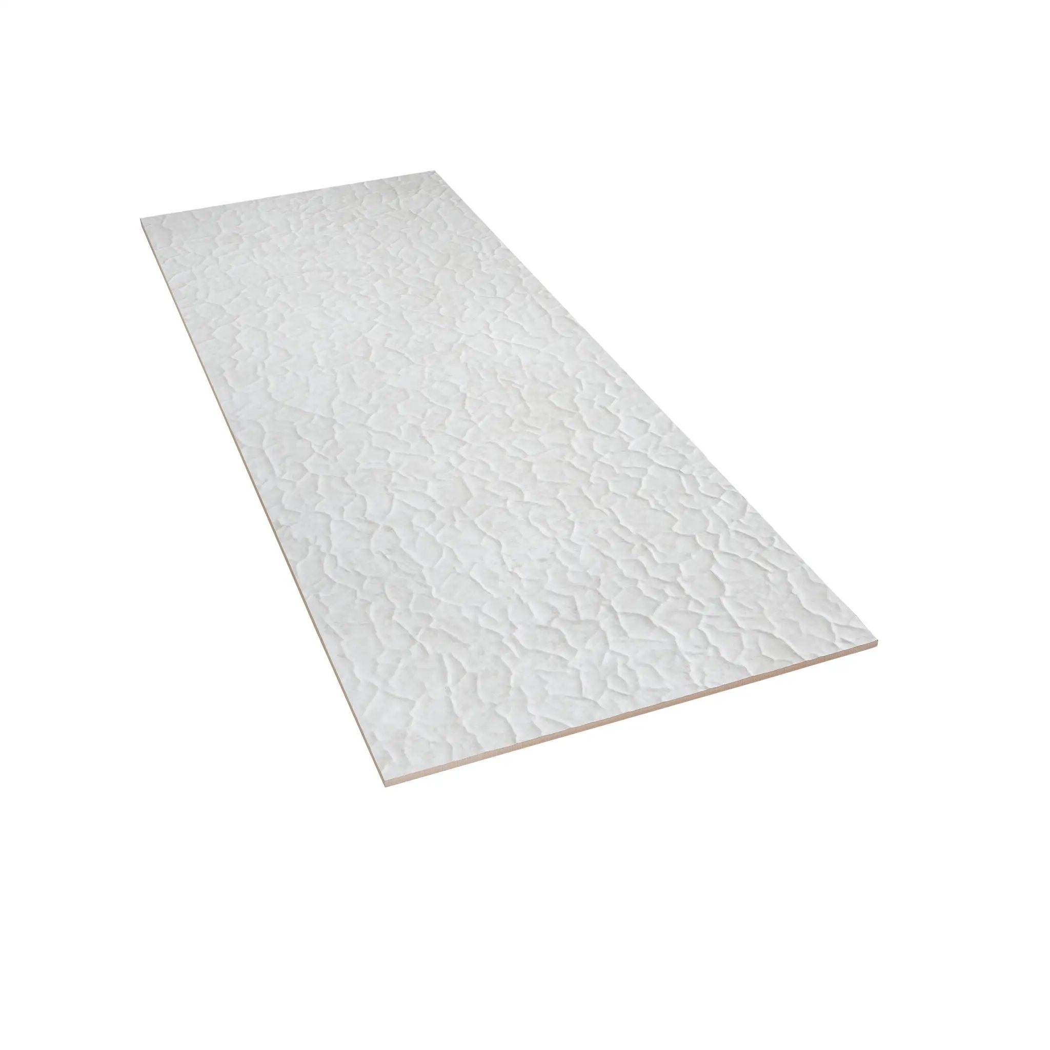 Pearl White 18x48 Textured Ceramic Large Format Tile (3 pack, 17.23 sq ft/case) by Apollo Tile
