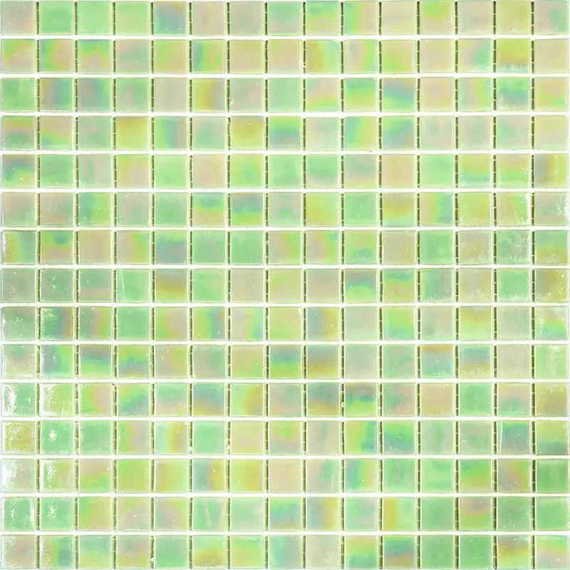 Lime Green 12x12 Glossy Uniform Square Glass Mosaic Tile (20 pack, 20 sq ft/case) by Apollo Tile