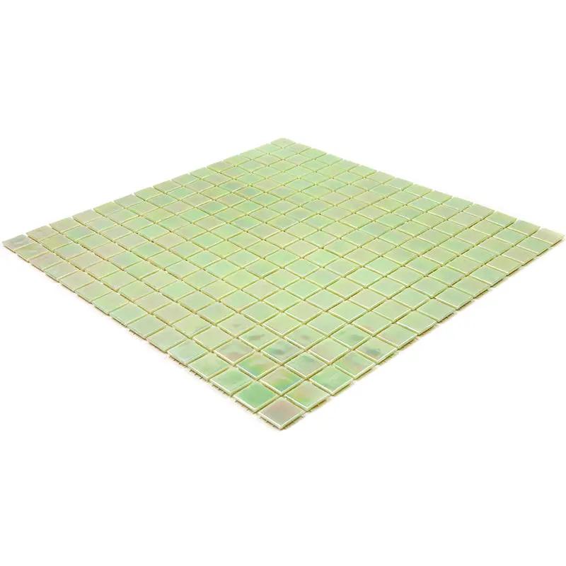 Lime Green 12x12 Glossy Uniform Square Glass Mosaic Tile (20 pack, 20 sq ft/case) by Apollo Tile