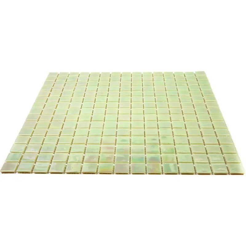 Lime Green 12x12 Glossy Uniform Square Glass Mosaic Tile (20 pack, 20 sq ft/case) by Apollo Tile