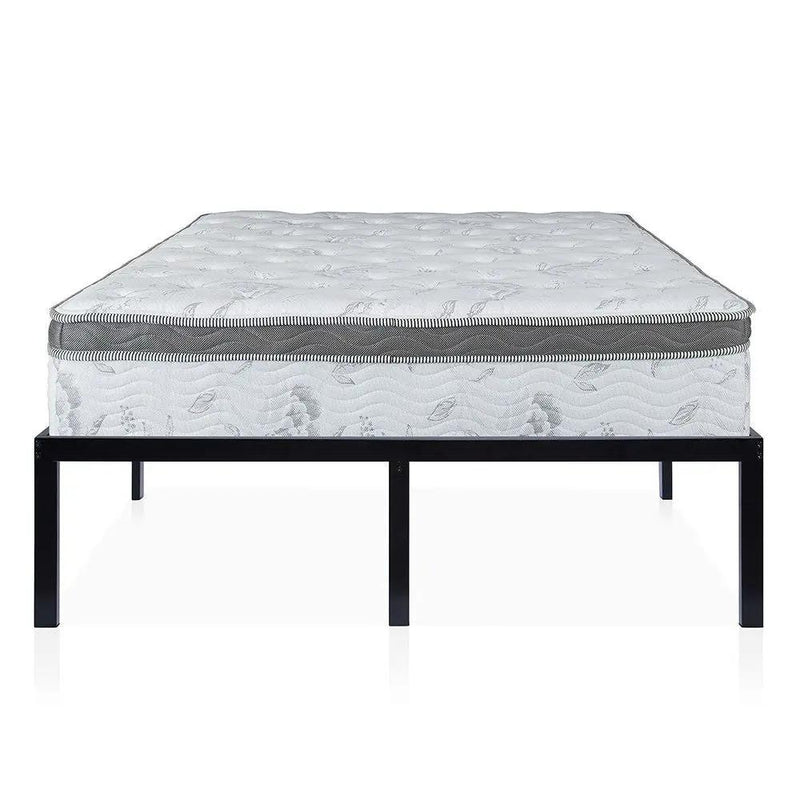 King size 16-inch High Heavy Duty Metal Platform Bed Frame by HomePacific