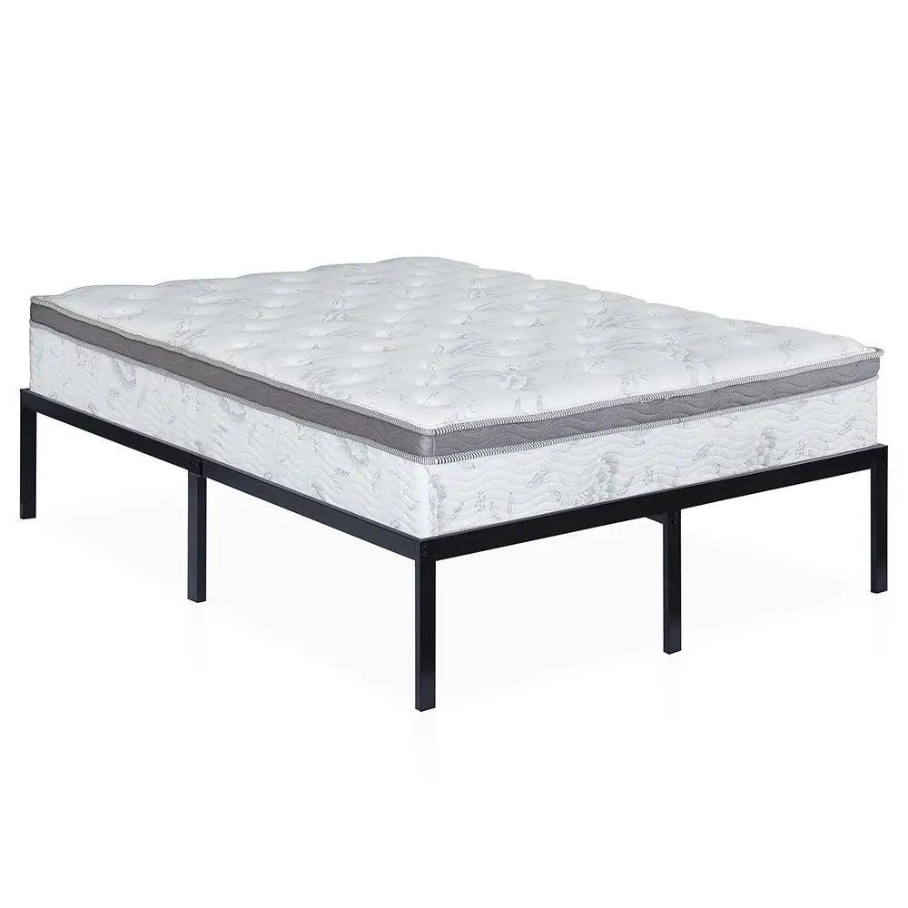 King size 16-inch High Heavy Duty Metal Platform Bed Frame by HomePacific
