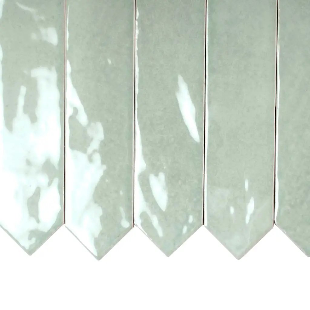 Pistachio Green 2x10 Glossy Picket Ceramic Tile (23 pack, 2.37 sq ft/case) by Apollo Tile