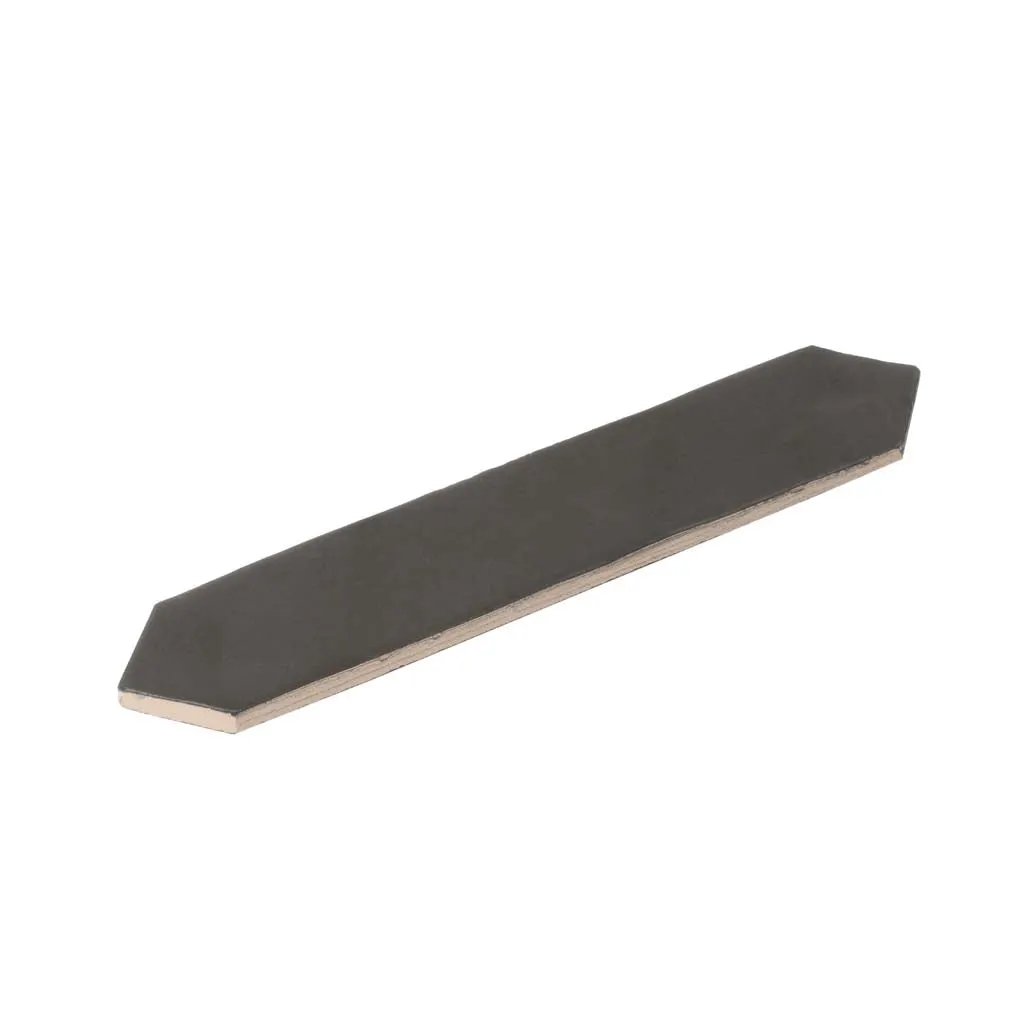 Black 2x10 Matte Picket Ceramic Tile (23 pack, 2.37 sq ft/case) by Apollo Tile