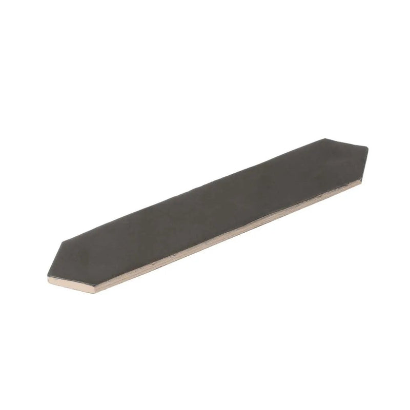Black 2x10 Matte Picket Ceramic Tile (23 pack, 2.37 sq ft/case) by Apollo Tile