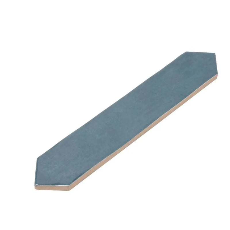 Teal Blue 2x10 Glossy Picket Ceramic Tile (23 pack, 2.37 sq ft/case) by Apollo Tile