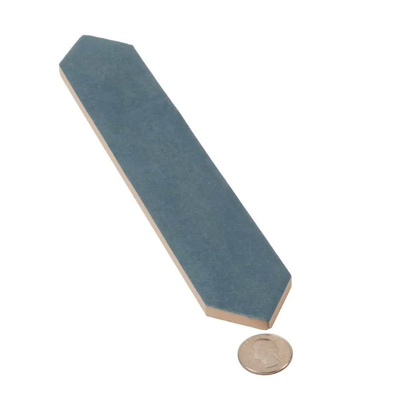 Teal Blue 2x10 Matte Picket Ceramic Tile (23 pack, 2.37 sq ft/case) by Apollo Tile