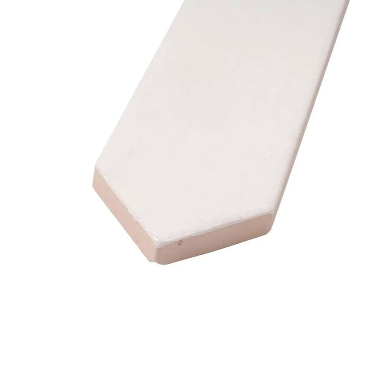 Pearl White 2x10 Glossy Picket Ceramic Tile (23 pack, 2.37 sq ft/case) by Apollo Tile