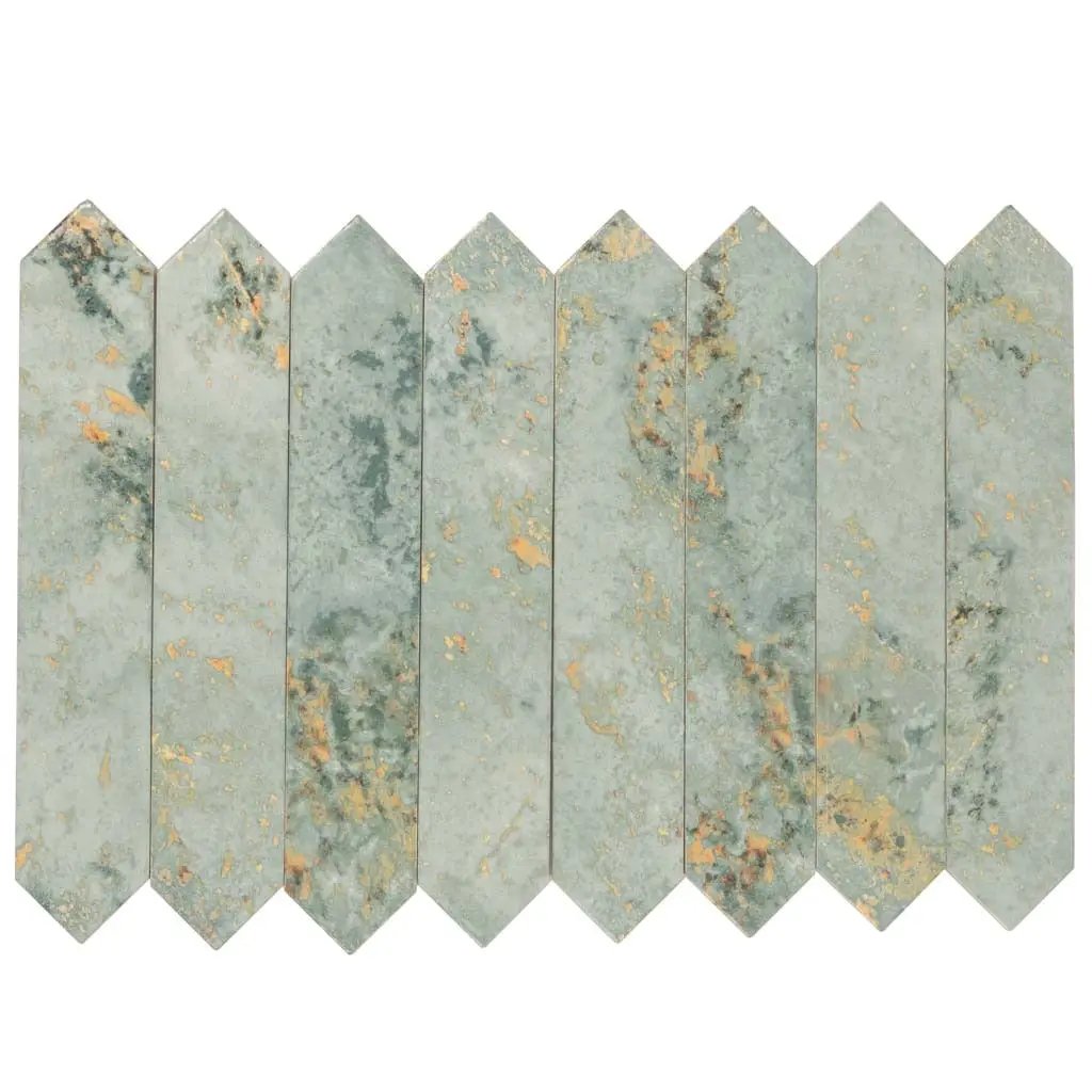 Moss Green 2x10 Glossy Picket Ceramic Tile (23 pack, 2.37 sq ft/case) by Apollo Tile