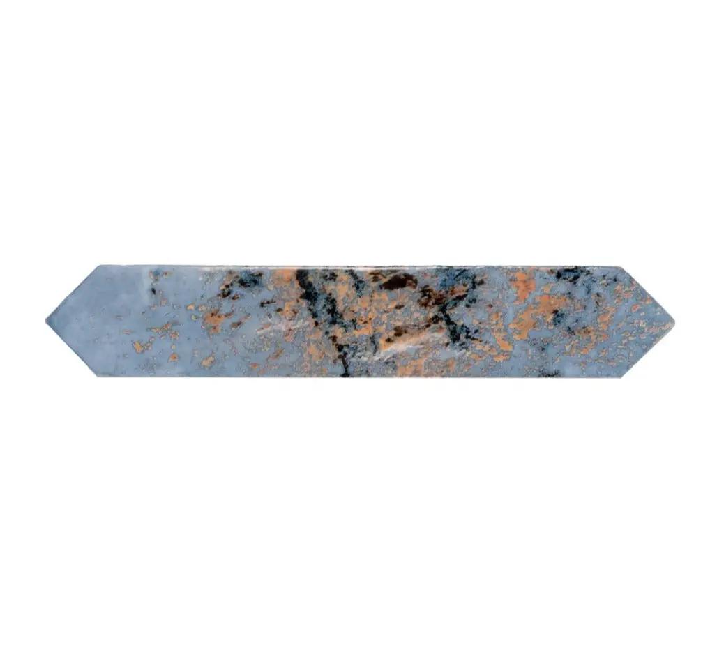 Blue 2x10 Glossy Picket Ceramic Tile (23 pack, 2.37 sq ft/case) by Apollo Tile
