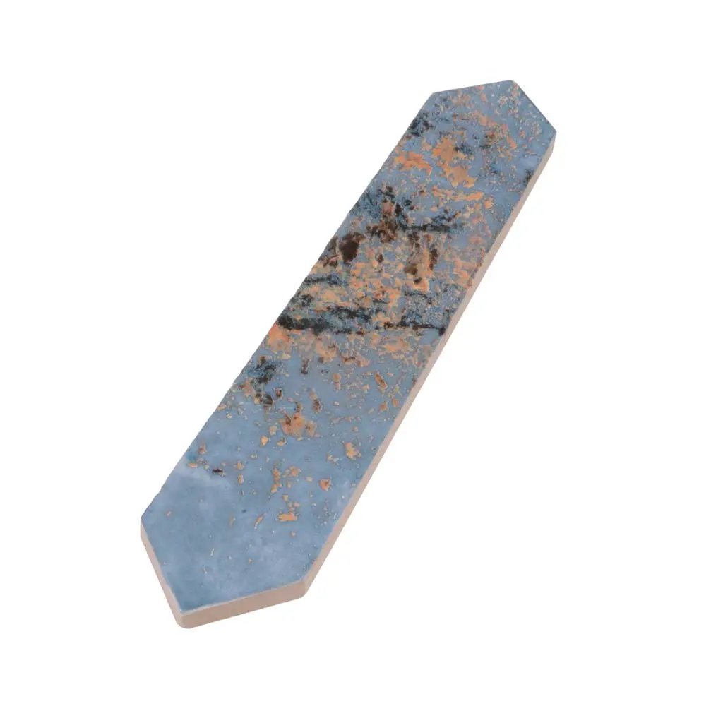 Blue 2x10 Glossy Picket Ceramic Tile (23 pack, 2.37 sq ft/case) by Apollo Tile