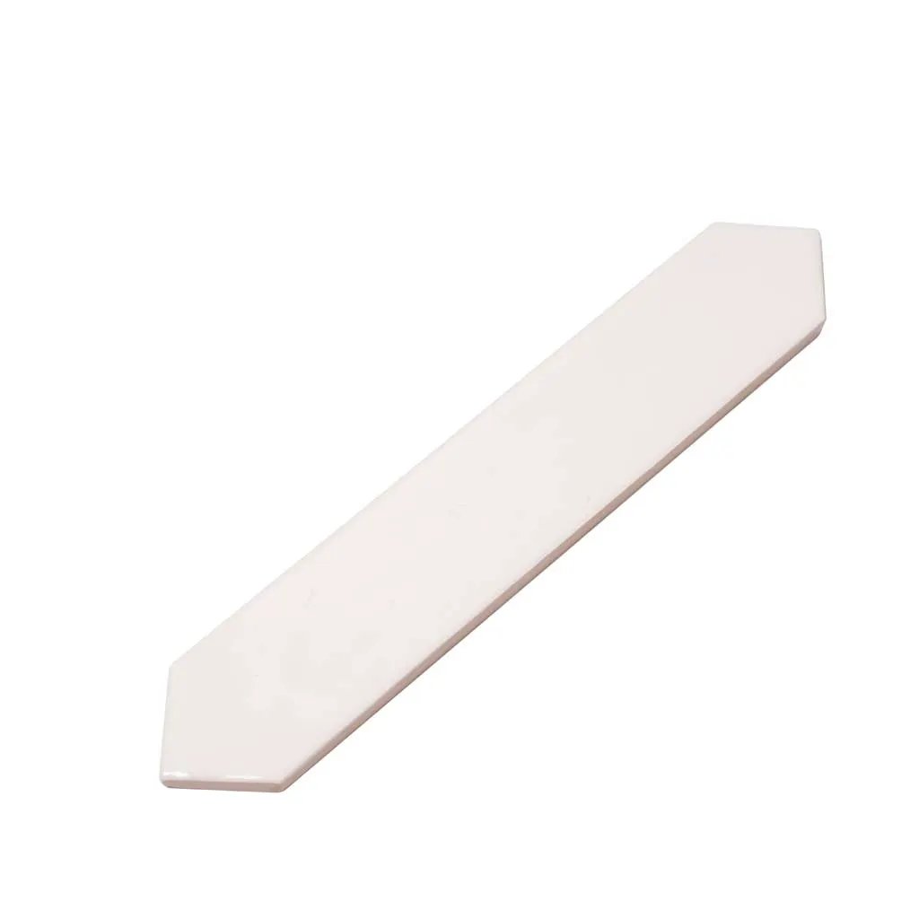 Cotton White 2x10 Glossy Picket Ceramic Tile (23 pack, 2.37 sq ft/case) by Apollo Tile
