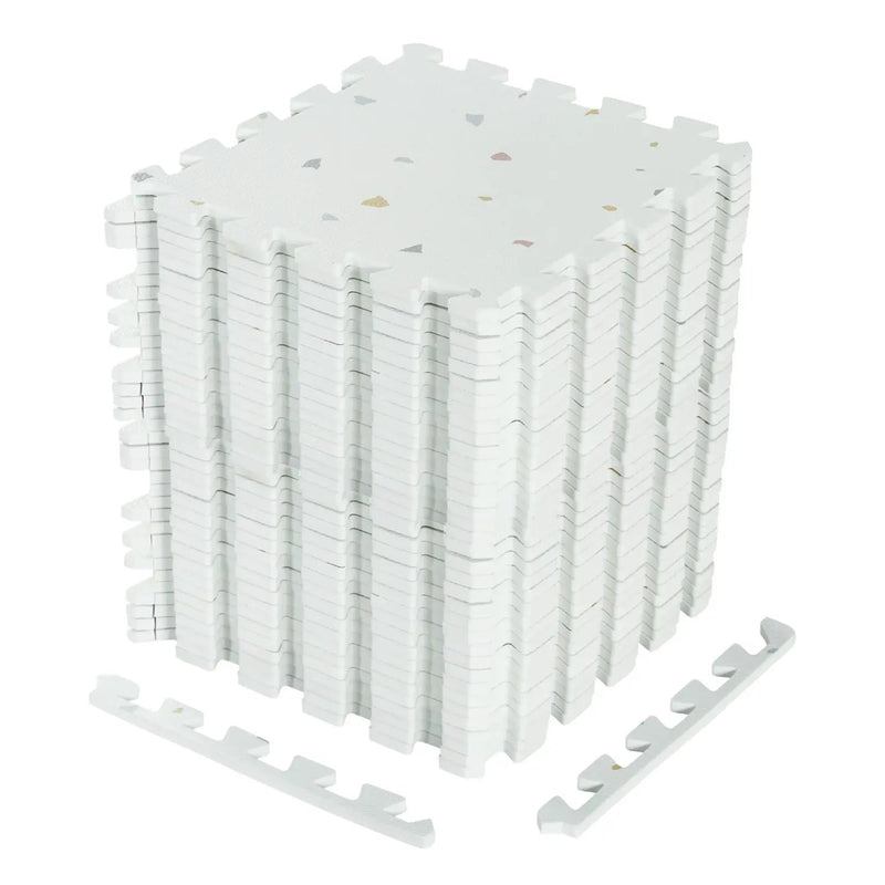Exercise Mat Tiles Set with Widened End Borders by DirectDeals