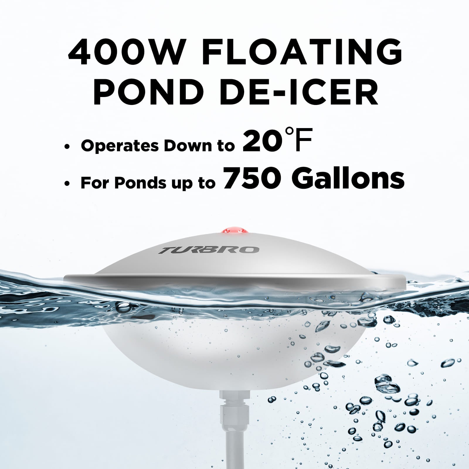 (Open Box) Neighborhood PD400A Pond Deicer by TURBRO