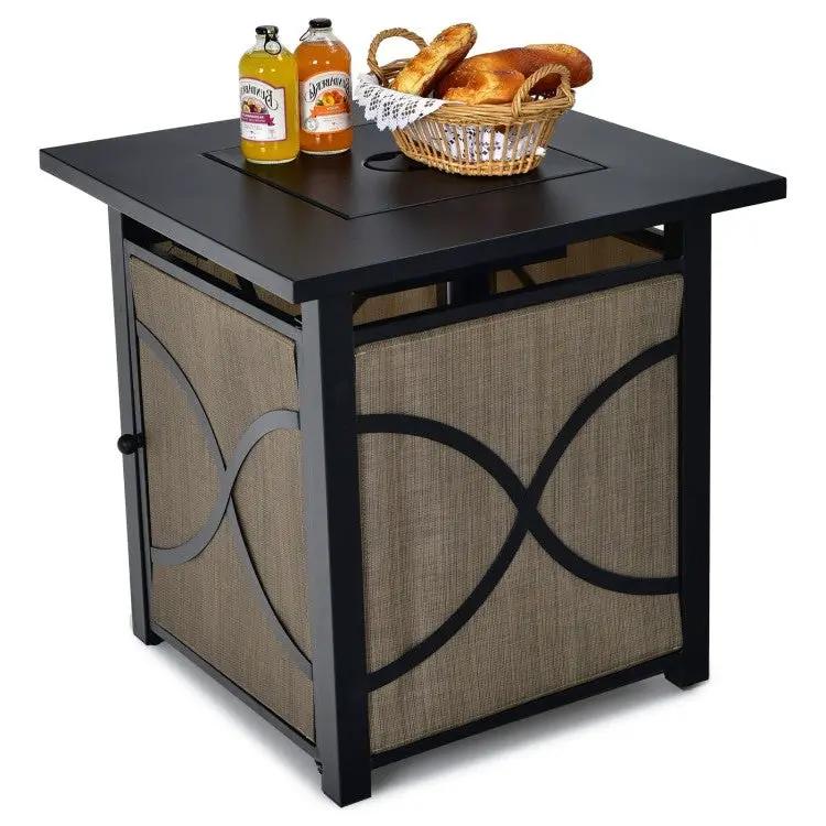 40,000 BTU Portable LP Gas Propane Fire Pit Table by HomePacific