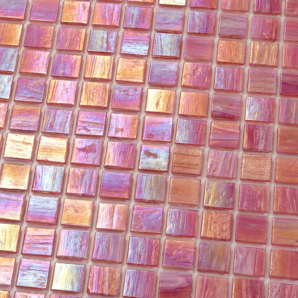 Punch Pink 12x12 Glossy Uniform Square Glass Mosaic Tile (20 pack, 20 sq ft/case) by Apollo Tile