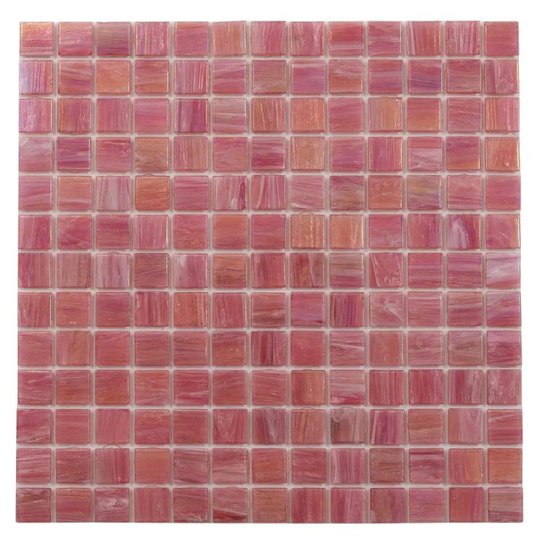 Punch Pink 12x12 Glossy Uniform Square Glass Mosaic Tile (20 pack, 20 sq ft/case)