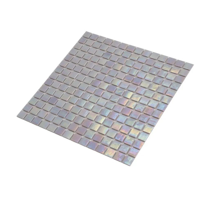 Pearlescent Pink 12x12 Glossy Uniform Square Glass Mosaic Tile (20 pack, 20 sq ft/case) by Apollo Tile