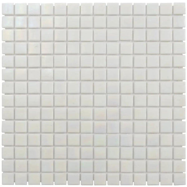 White 12x12 Glossy Uniform Square Glass Mosaic Tile (20 pack, 20 sq ft/case)