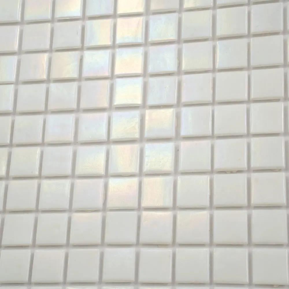 White 12x12 Glossy Uniform Square Glass Mosaic Tile (20 pack, 20 sq ft/case) by Apollo Tile