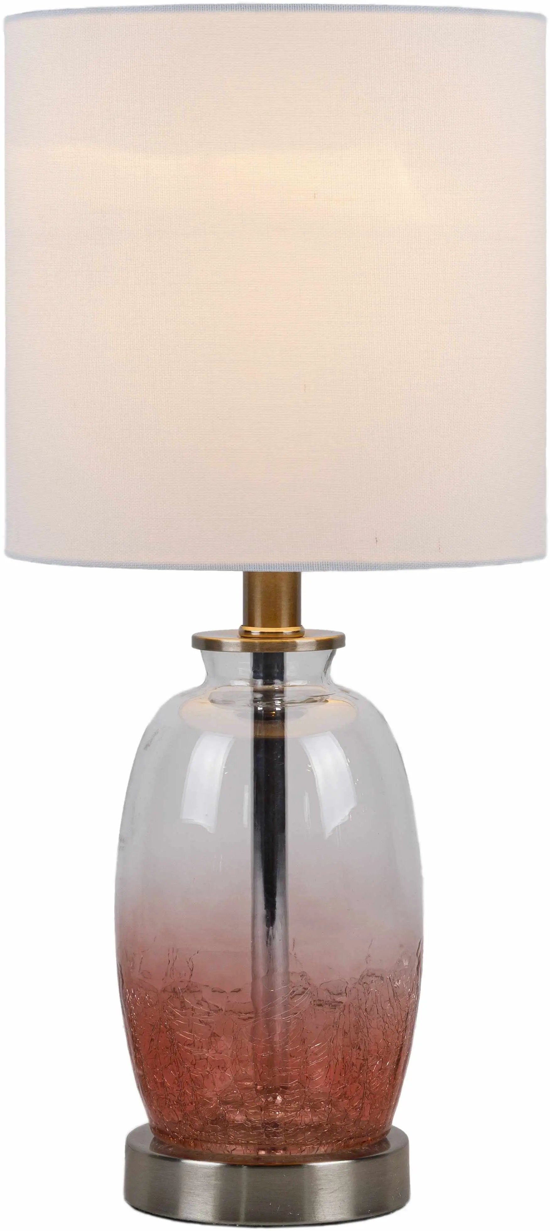 Pertek White Glass Table Lamp - Clearance by Boutique Rugs