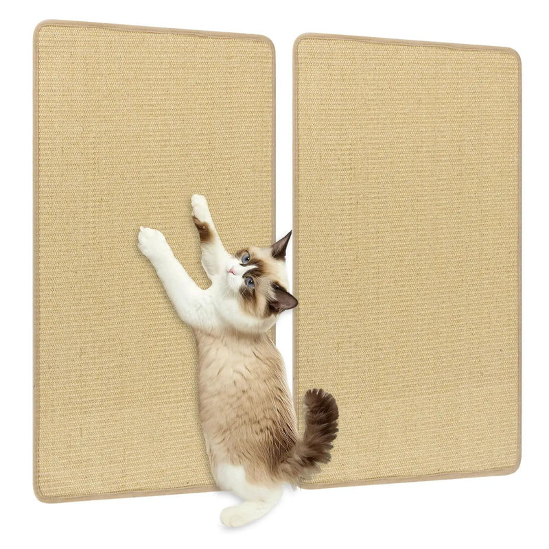 4 Pieces Cat Scratcher Mat Set 32 x 20 Inch Pads for Cats by DirectDeals